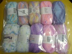 Ten Assorted Rolls of Wool