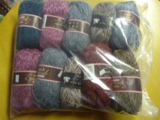 Ten Assorted Rolls of Wool