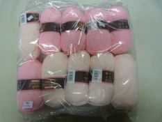10 Balls of Pink Wool