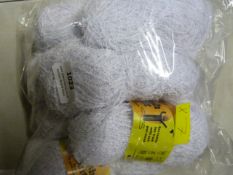 7pk of Wash Knit White Wool