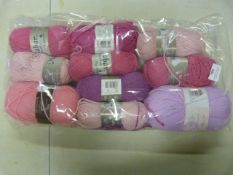 10 Balls of Pink Wool