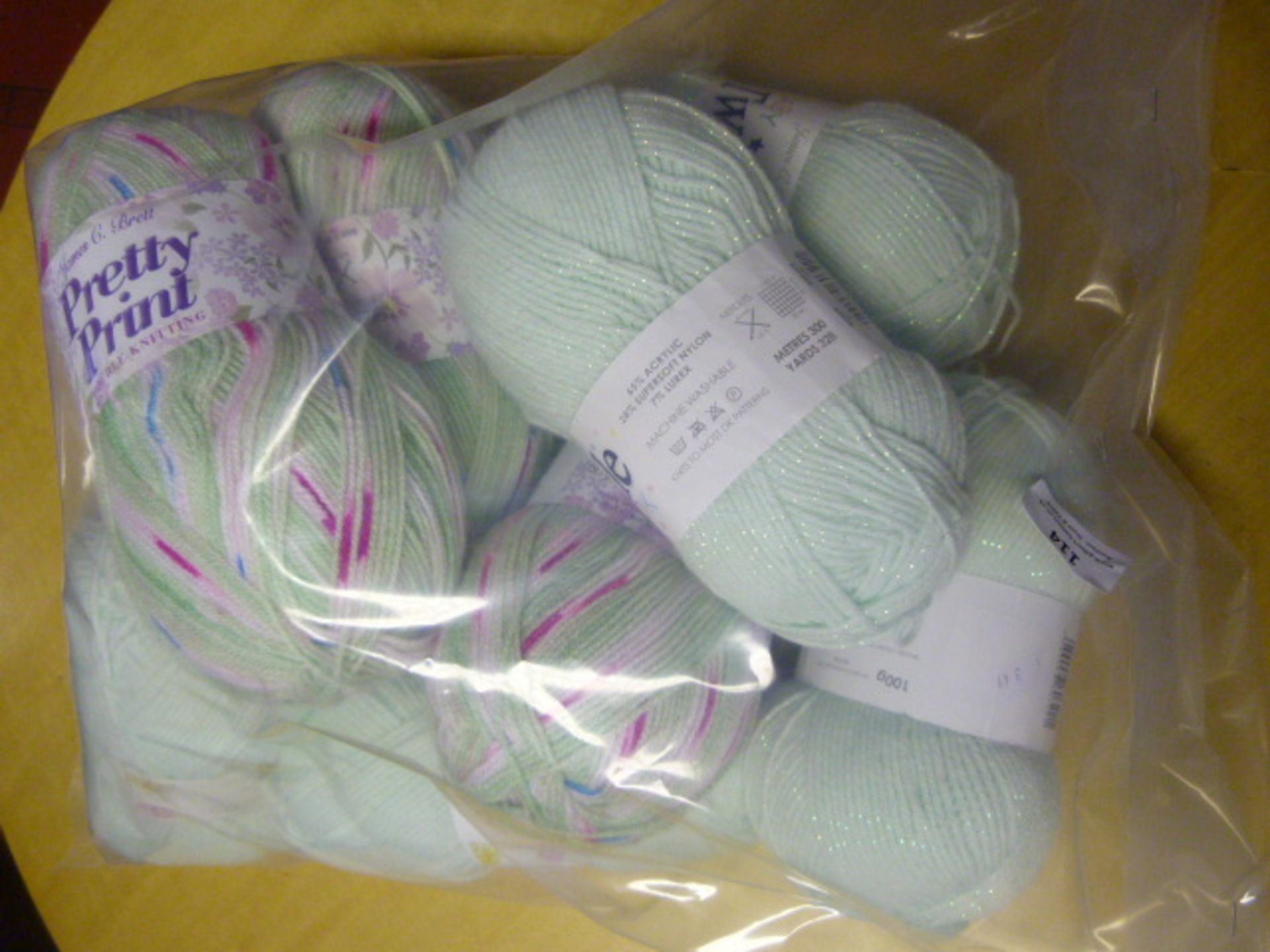 Ten Rolls of Green Wool