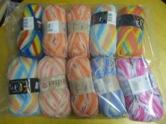 Ten Assorted Rolls of Wool