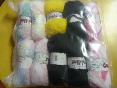 Ten Assorted Rolls of Wool