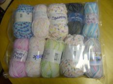 Ten Assorted Rolls of Wool