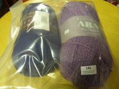 Two Assorted Large Rolls of Wool