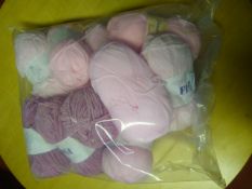 Ten Rolls of Pink Wool