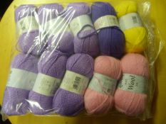 Ten Rolls of Purple Wool