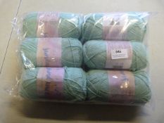 6pk of Apple Green 50% Cotton 50% Acrylic Yarn