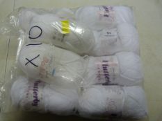10pk of Ivory/White Wool