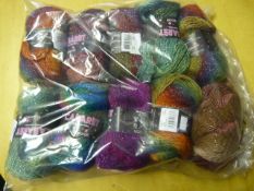 Ten Rolls of Mixed Sparkly Wool