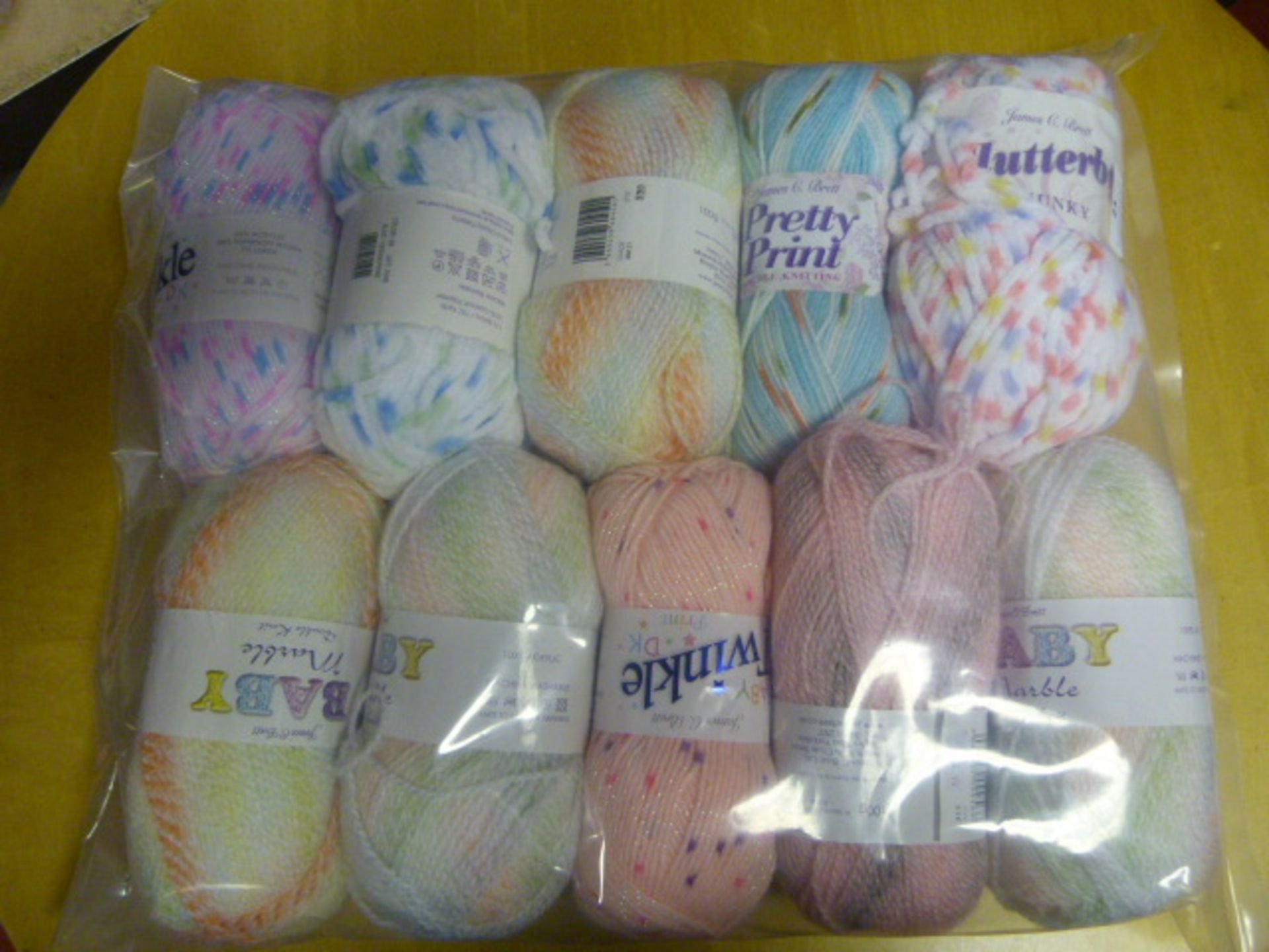 Ten Assorted Rolls of Wool