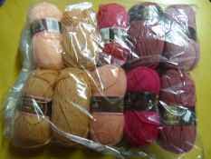 Ten Assorted Rolls of Wool