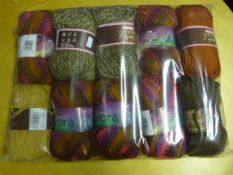 Ten Assorted Rolls of Wool