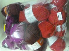 50pk of Red and Purple Wool
