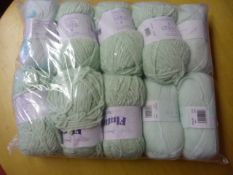 Ten Rolls of Green Wool