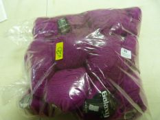 20 Balls of Purple Glitter Wool
