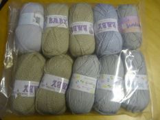 Ten Assorted Rolls of Wool