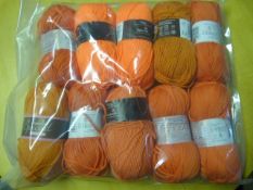 Ten Rolls of Orange Wool