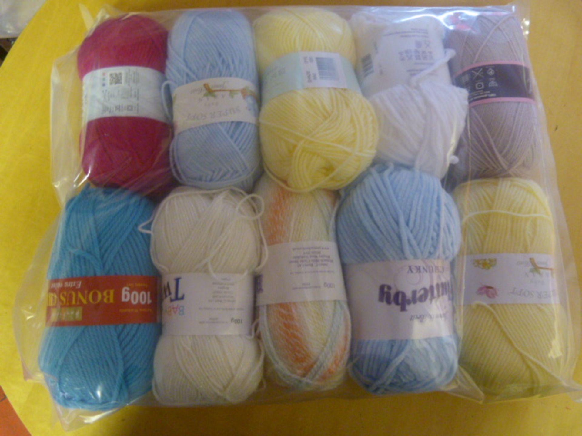 Ten Assorted Rolls of Wool