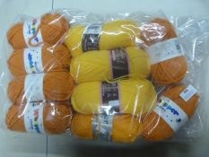10 Balls of Orange Wool
