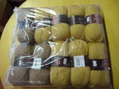 Ten Rolls of Brown Wool