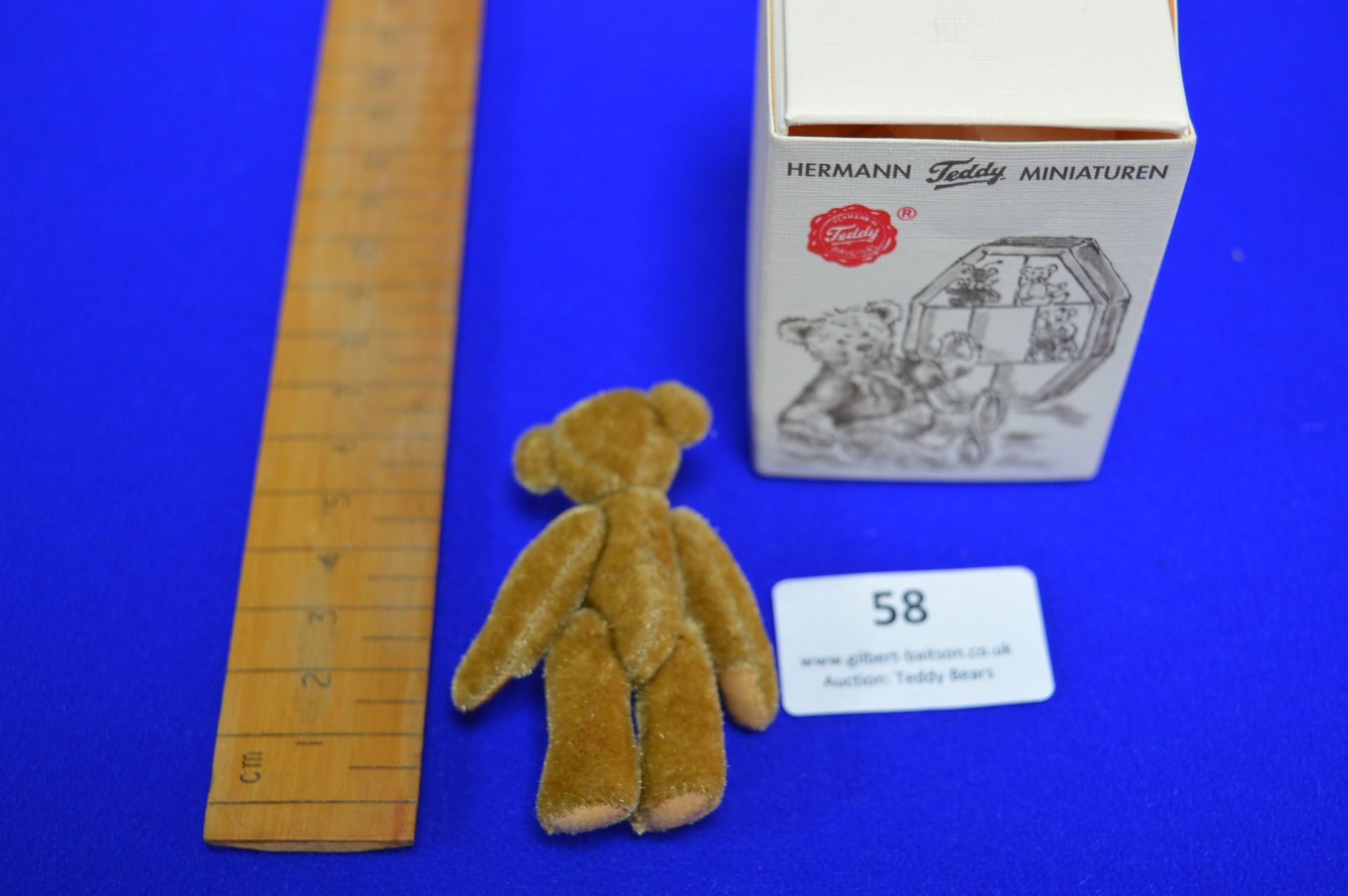 Hermann Miniature Caramel Teddy Bear (6cm) - Image 2 of 2