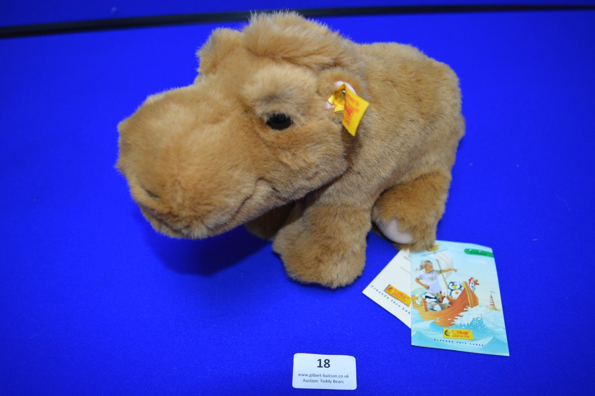 Steiff Junior Collection No.23 - Baby Rhino (length 26cm)