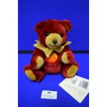 Steiff Petsy Red Teddy Bear (20cm)