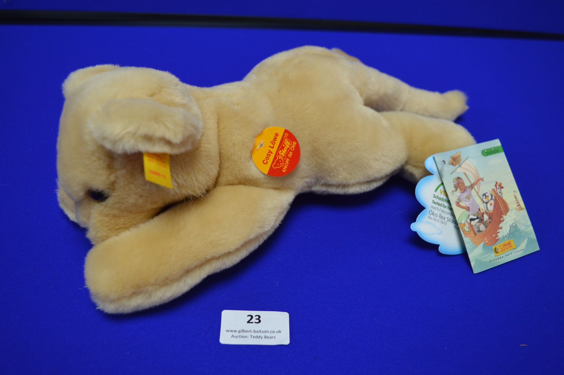 Steiff Junior Collection - Cozy Lion (length 35cm)