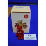 Hermann Miniature Red Teddy Bear (4cm)