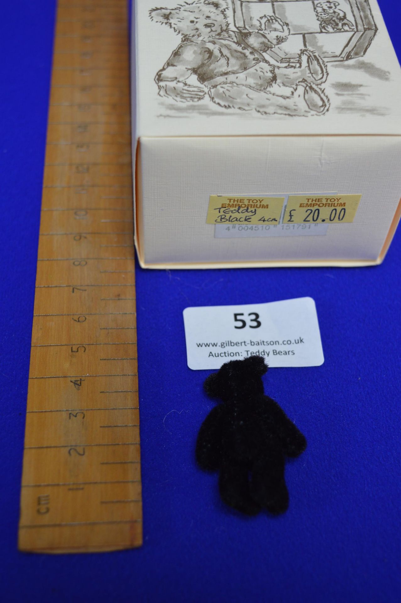 Hermann Miniature Black Teddy Bear (4cm) - Image 3 of 3