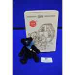 Herman Miniature Black Teddy Bear (9cm)