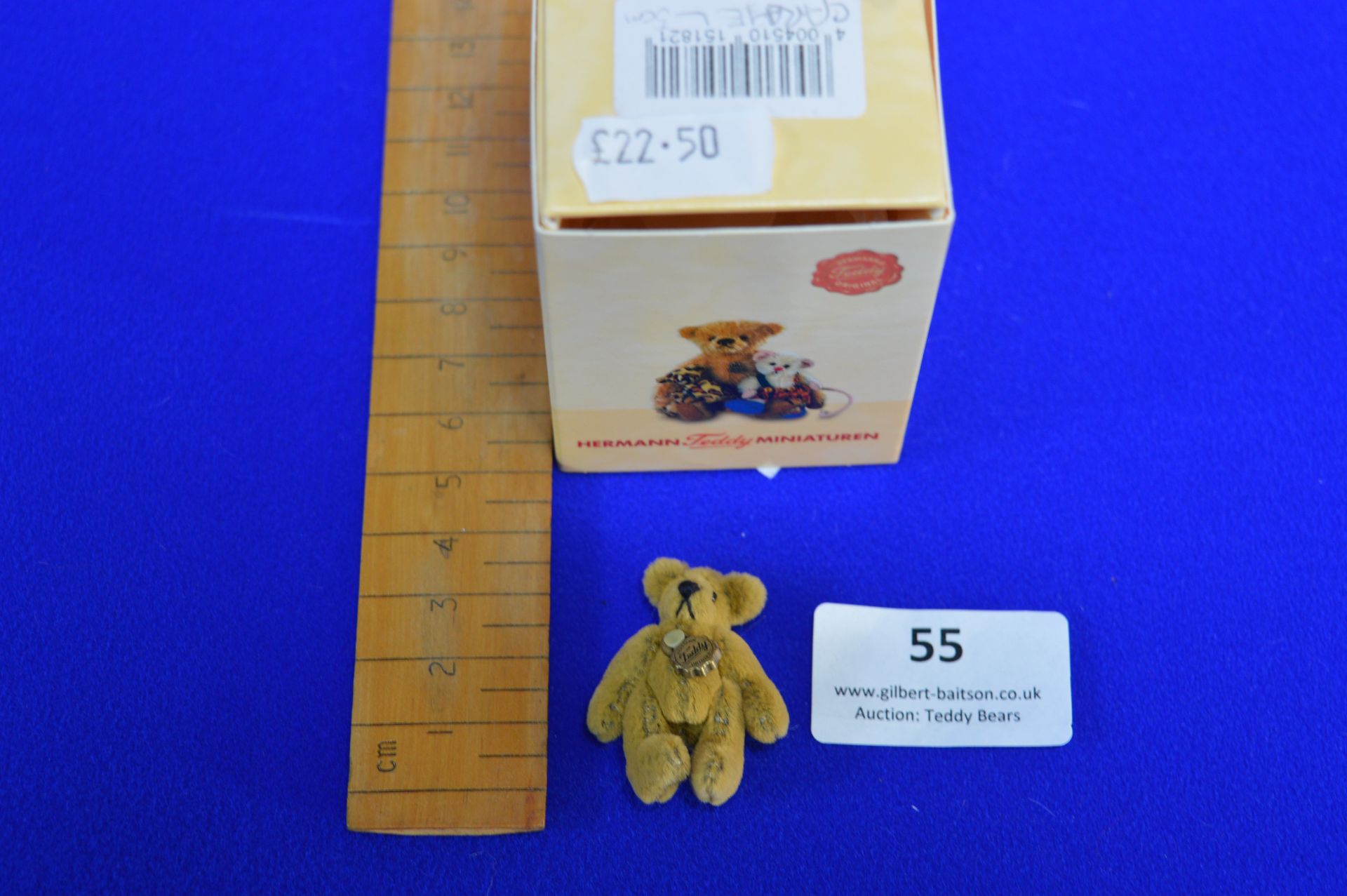 Hermann Miniature Caramel Teddy Bear (4cm)