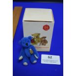 Hermann Miniature Blue Teddy Bear (6cm)