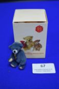 Hermann Miniature Blue Teddy Bear (5cm)