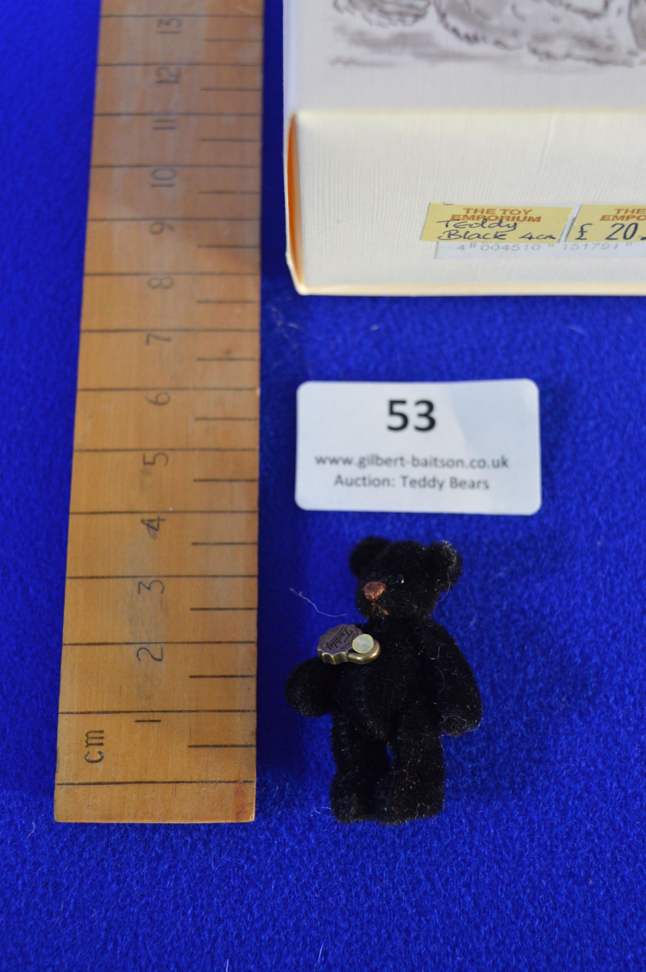 Hermann Miniature Black Teddy Bear (4cm) - Image 2 of 3