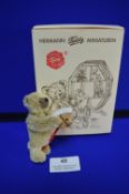 Herman Miniature Teddy Bear with Rocking Horse (9cm)