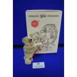 Herman Miniature Teddy Bear with Rocking Horse (9cm)