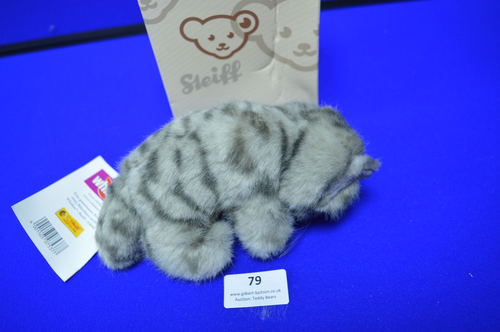 Steiff Whiskas Grey Cat (18cm) - Image 2 of 2