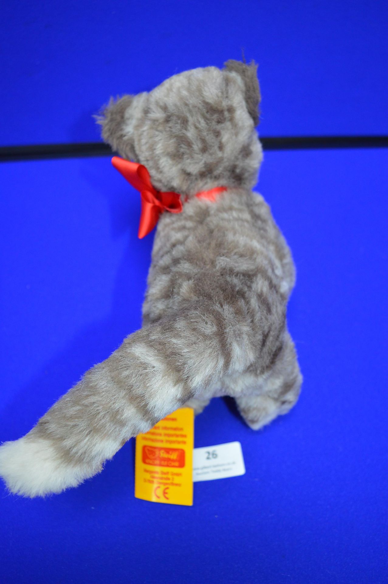 Steiff Sissi Grey Cat (length 28cm) - Image 3 of 4