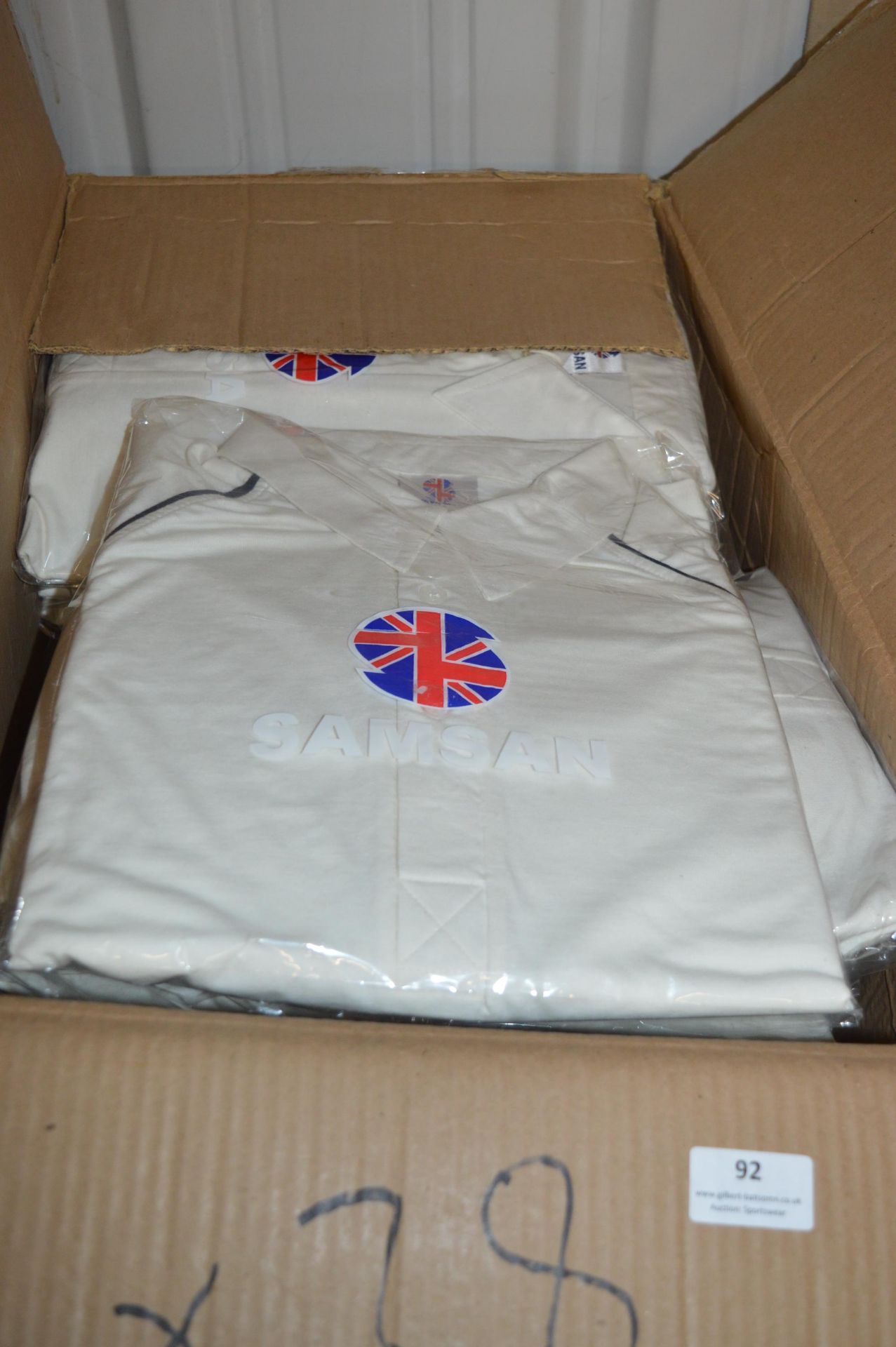 *38 Size: XL Samsan White Cricket Shirts