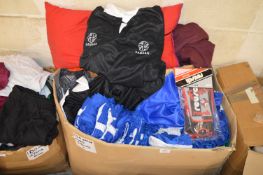 *~130 Mixed Items; Shorts, Rugby Tops, Shin Pads,