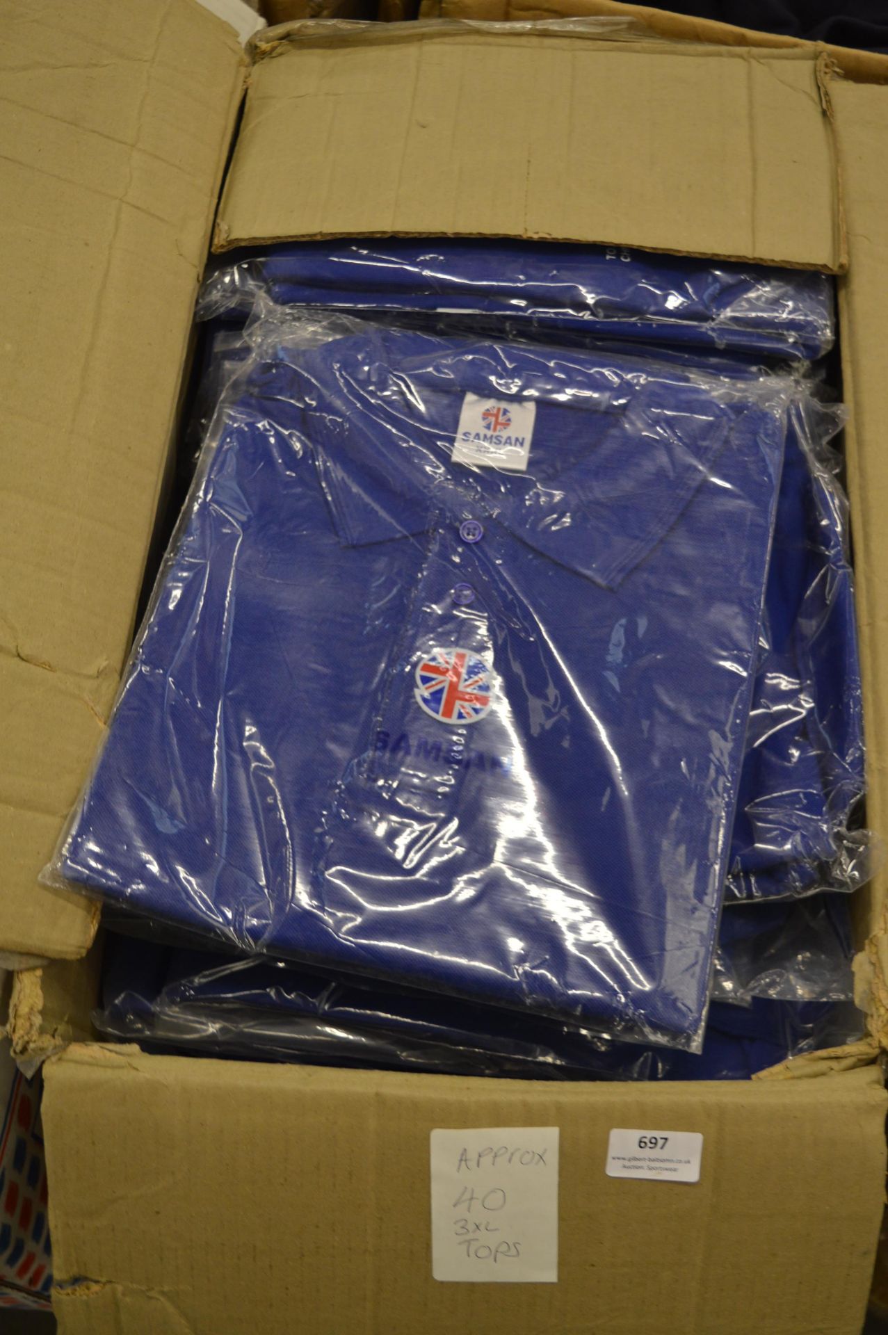 *~40 Size: XXXL Blue Polo Shirts