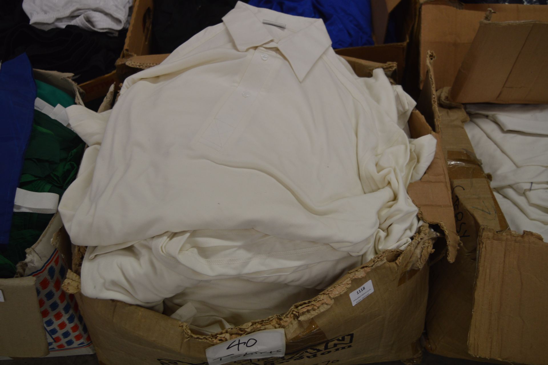 *40 Size: XL Cream Cricket Shirts