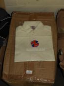 *50 Men's Size: L Cricket Shirts (Cream) with 3/4 Sleeves