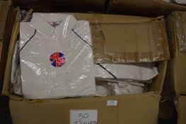 *30 Size: S Cream Cricket Shirts