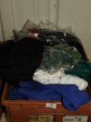 *Box of Mixed Sportswear Items; Shirts, Training Tops, Royal Blue Sweatshirts, etc.