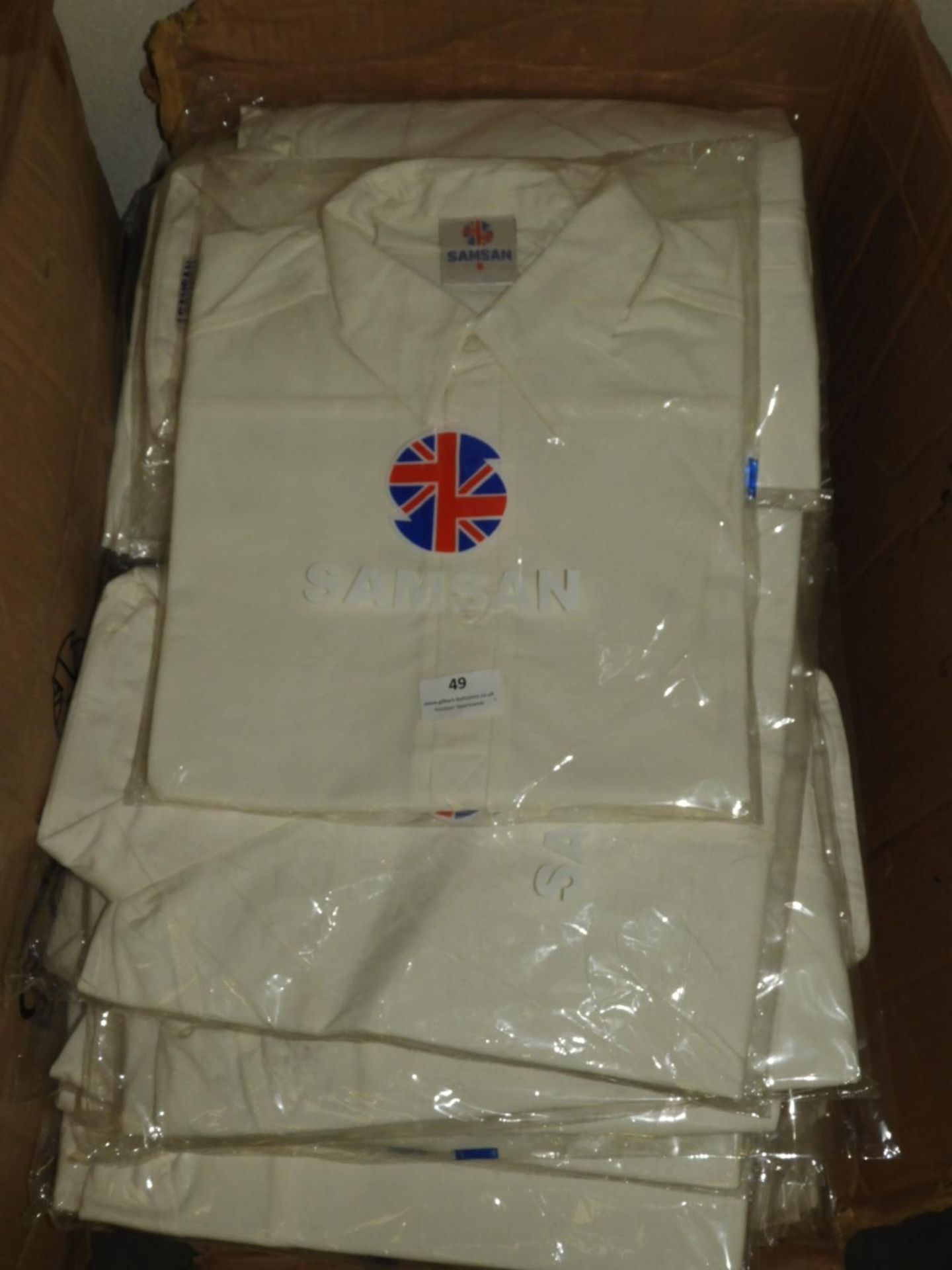 *40 Samsan Size: S Cricket Shirts (Cream)