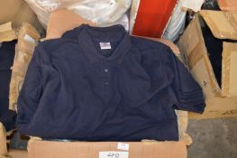 *40 Size: XXL Blue Polo Shirts